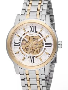 NEW Invicta Objet D Art Automatic Men's Watch w/ Skeleton Dial -41mm, Two Tone.